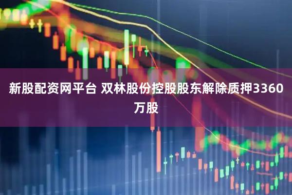 新股配资网平台 双林股份控股股东解除质押3360万股